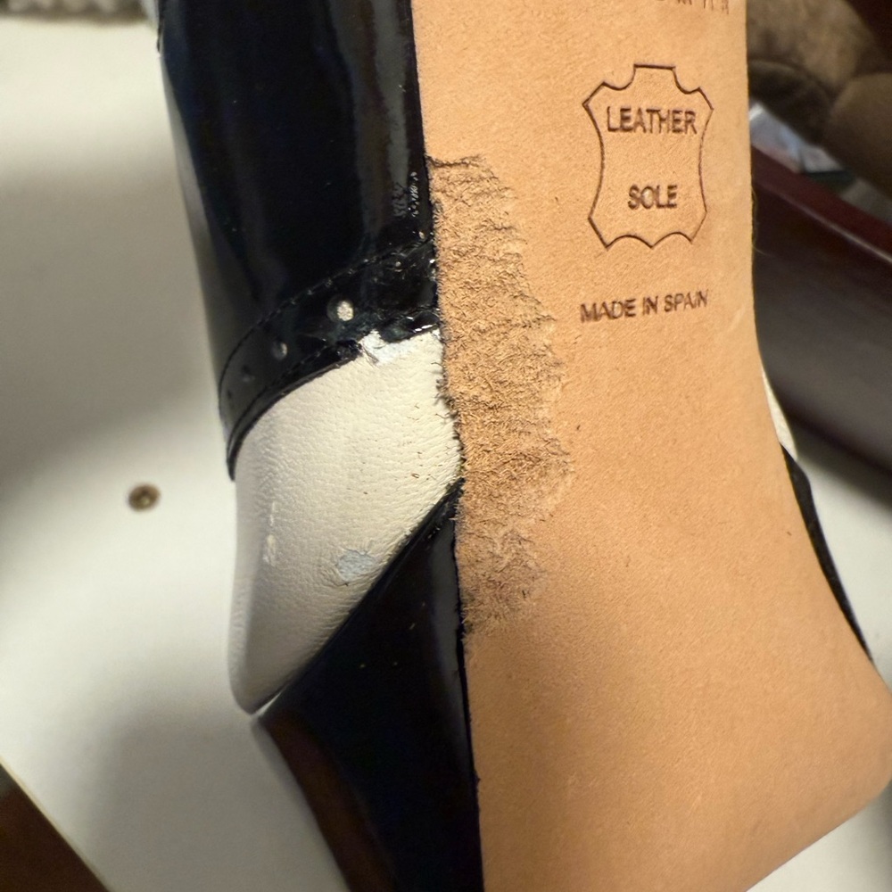 Stuart Weitzman Black and White Heels - Picture 4 of 12